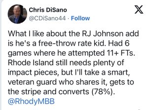 Chris Disano Tweet